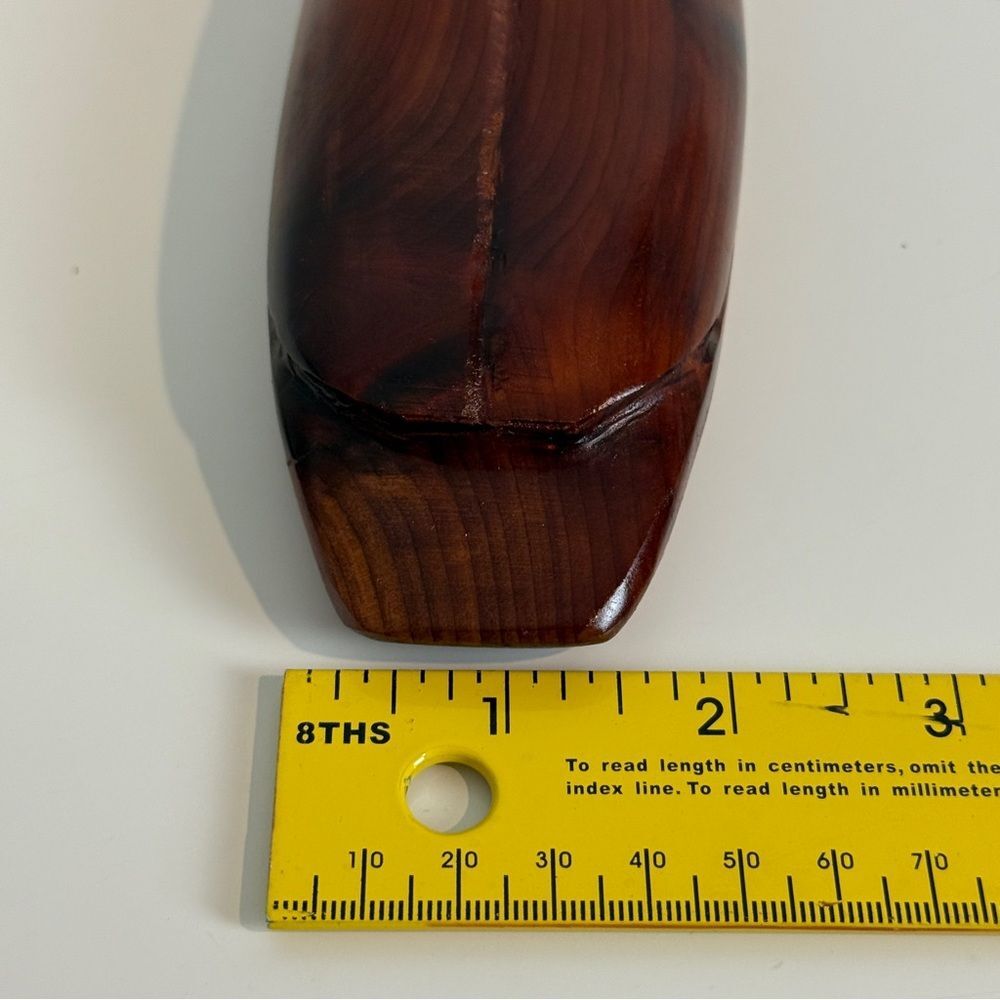 Vintage Handmade Carved Wooden Bird Signed ‘94 - Picture 9 of 10